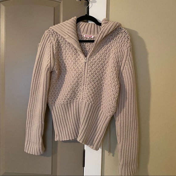 Rodier Paris Blush Pink Zip up Sweater size 38 FR - Picture 1 of 4